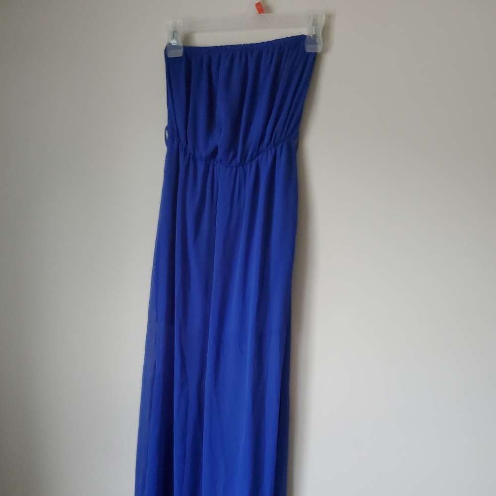 Strapless maxi dress